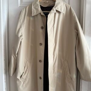 Lands' End Men's Tan Trench Coat